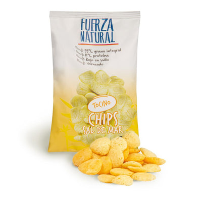 Chips Fuerza Natural Sal de Mar Sabor Tocino 13g - Sin Fritura