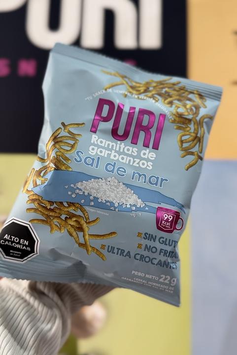 Ramitas Horneadas Sal de Mar Puri 22g - Sin Gluten