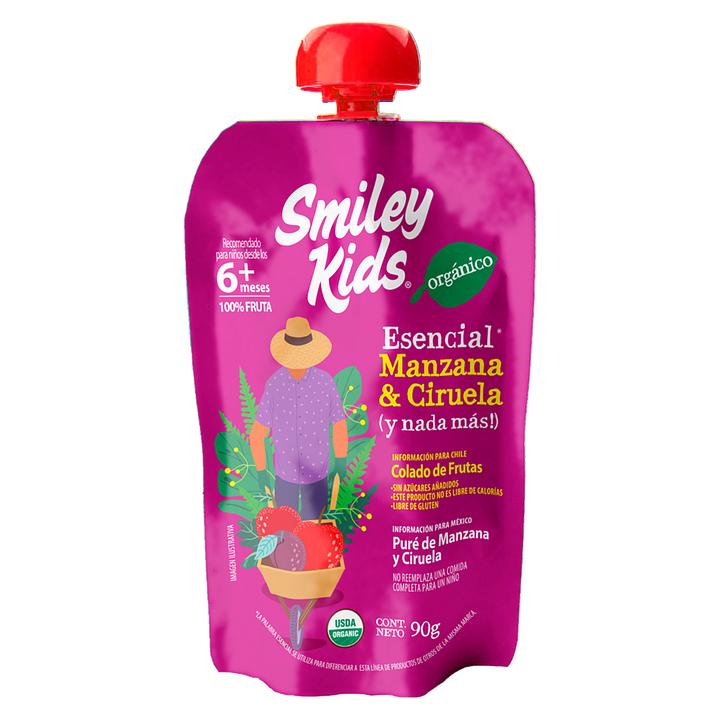 Compota Smiley Kids Manzana y Ciruela 90g - Puré Digestivo