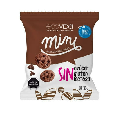 Mini Galletas Ecovida Chips de Chocolate 30g - Snack Dulce