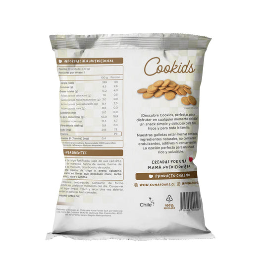 Galletas Infantiles Kuna Foods Cookids Original 30g - Sin Sellos