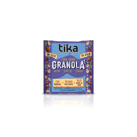 Cereal Infantil Tika Avena Quinoa 20g - Sin Azúcar