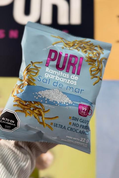 Ramitas Horneadas Sal de Mar Puri 22g - Sin Gluten