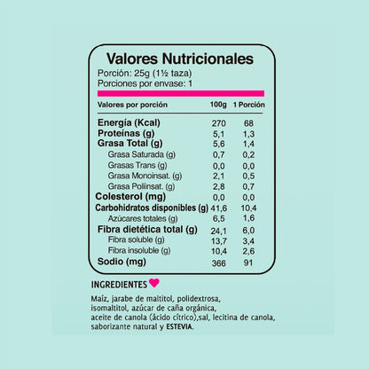 Cabritas Puripop Endulzadas 25g - Popcorn Sin Culpa