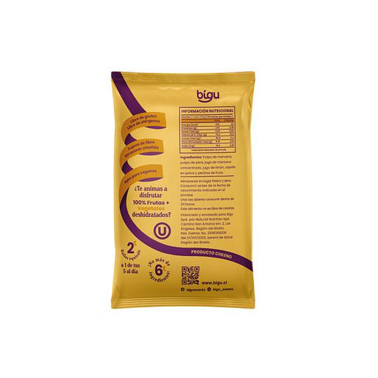 Rollo de Fruta Bigu Snack Zapallo 25g - Snack Saludable