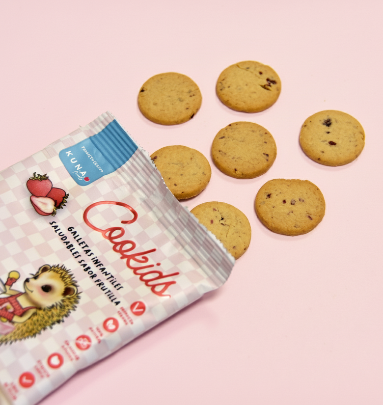 Galletas Saludables Kuna Foods Cookids Frutilla 30g - Sin Azúcar