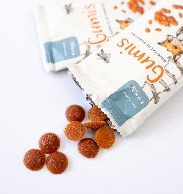 Gomitas de Fruta Gumis Durazno Kuna Foods 16g - Sin Azúcar