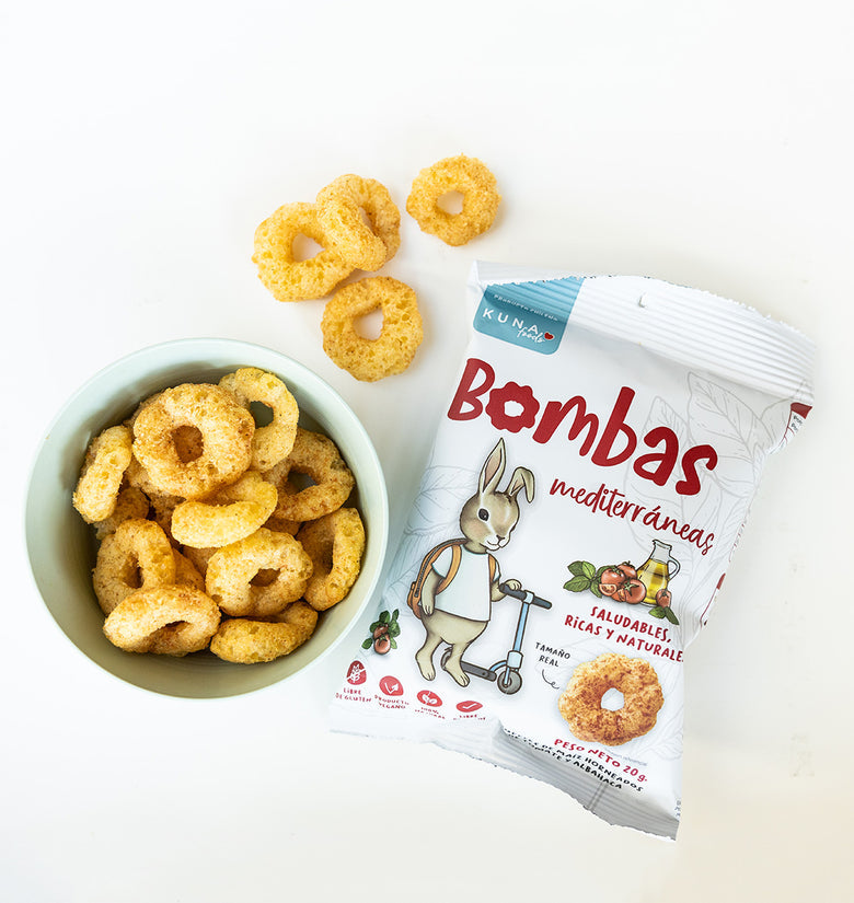 Snack Bombas Mediterráneas Kuna Foods 20g - Horneadas