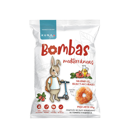 Snack Bombas Mediterráneas Kuna Foods 20g - Horneadas
