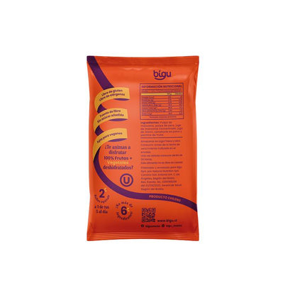 Rollo de Fruta Bigu Snack Zanahoria 25g - Vegano