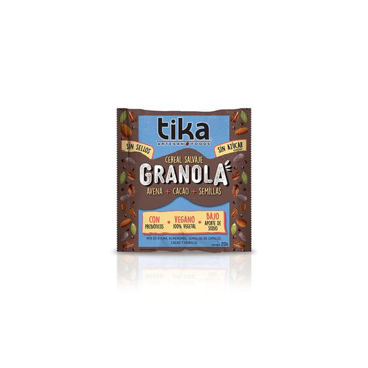 Cereal Infantil Tika Avena Cacao 20g - Colación Sana
