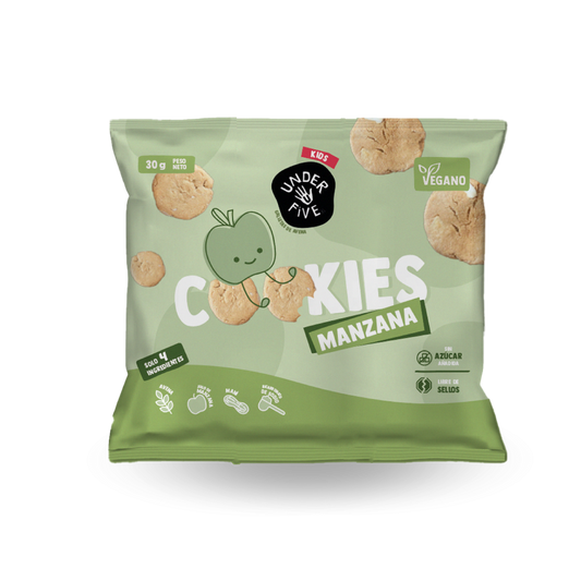 Galletas de Avena Under Five Kids Manzana 30g - Sin Azúcar