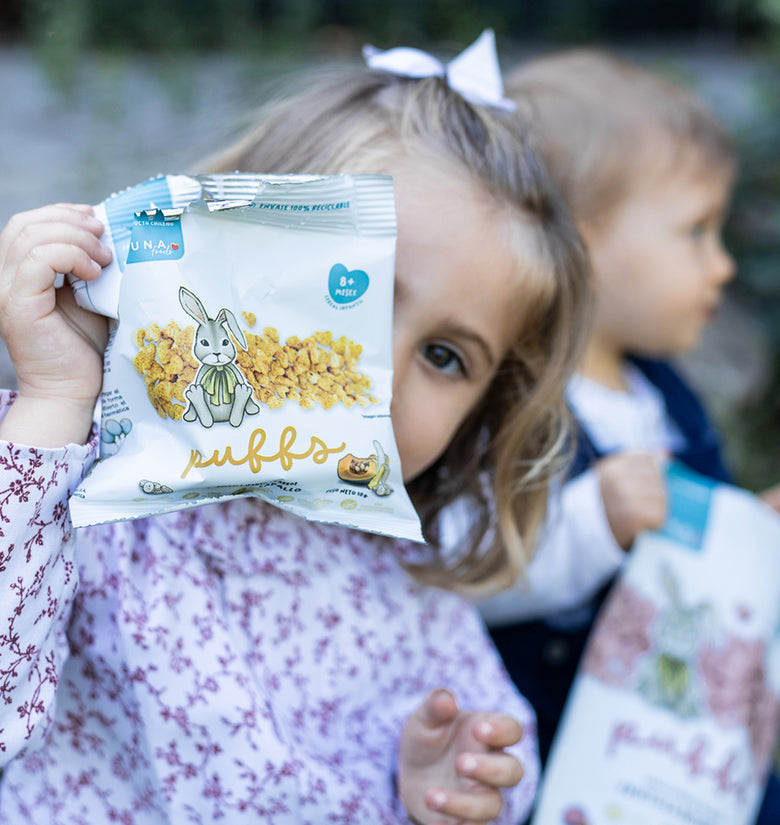 Cereal Infantil Puffs Kuna Foods Plátano Zapallo 10g - Snack Saludable