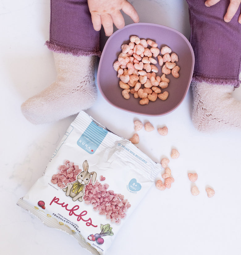 Snack Infantil Puffs Kuna Foods Frutilla Betarraga 10g - Vegano