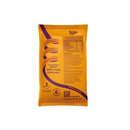 Rollo de Fruta Bigu Snack Mango 25g - Colación Vegana