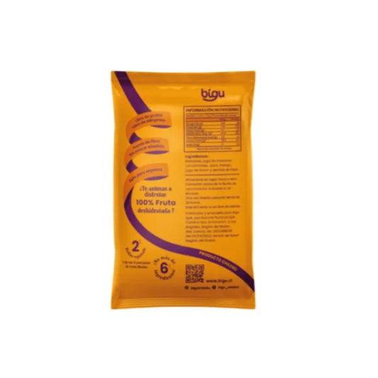 Rollo de Fruta Bigu Snack Mango 25g - Colación Vegana