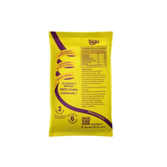 Rollo de Fruta Bigu Snack Piña 25g - 100% Fruta
